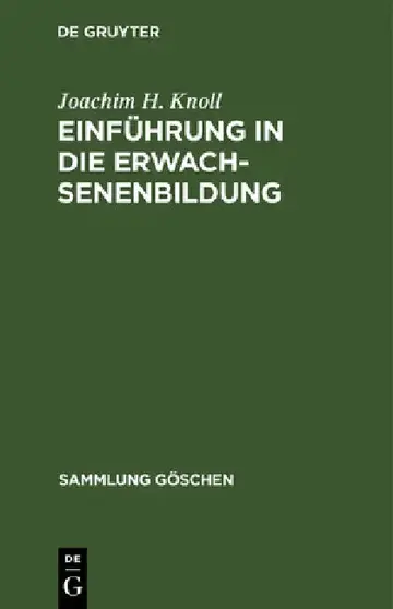 Cover of Einführung in die Erwachsenenbildung