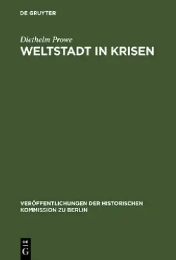 Cover of Weltstadt in Krisen