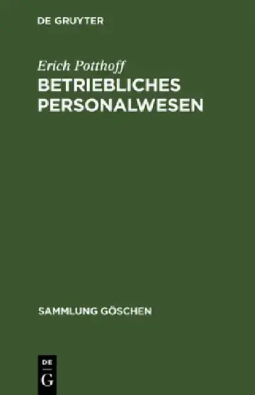 Cover of Betriebliches Personalwesen