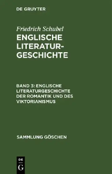 Cover of Englische Literaturgeschichte Der Romantik Und Des Viktorianismus