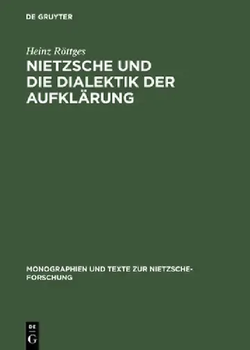 Cover of Nietzsche Und Die Dialektik Der Aufklärung