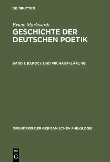 Cover of Barock Und Frühaufklärung