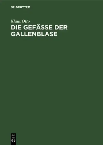 Cover of Die Gefäße der Gallenblase