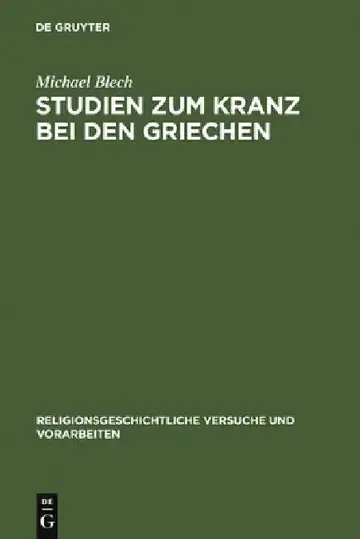 Cover of Studien zum Kranz bei den Griechen