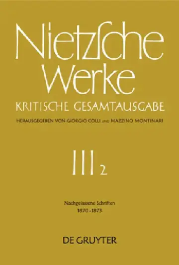 Cover of Nachgelassene Schriften 1870 - 1873