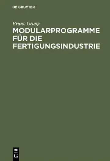 Cover of Modularprogramme für die Fertigungsindustrie