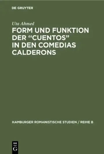 Cover of Form und Funktion der "Cuentos" in den Comedias Calderons