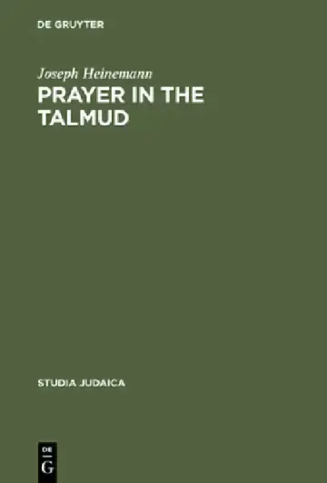 Cover of Prayer in the Talmud