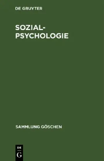 Cover of Sozialpsychologie