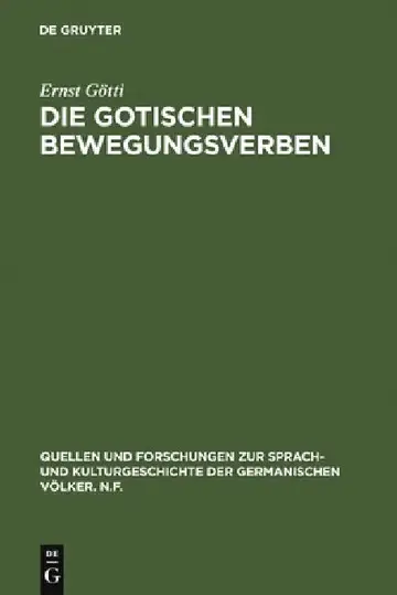 Cover of Die gotischen Bewegungsverben