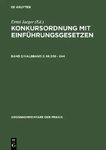 Cover of §§ 208 - 244