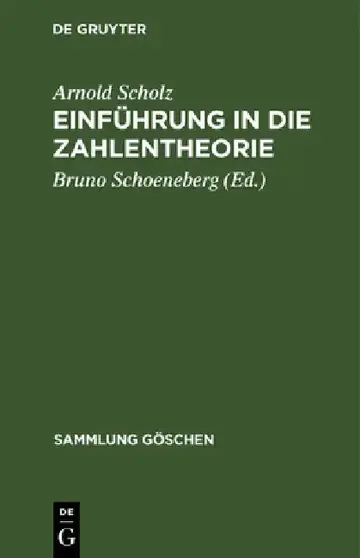 Cover of Einführung in die Zahlentheorie