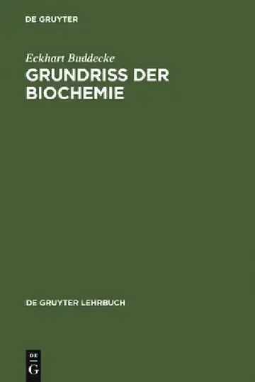 Cover of Grundriss der Biochemie