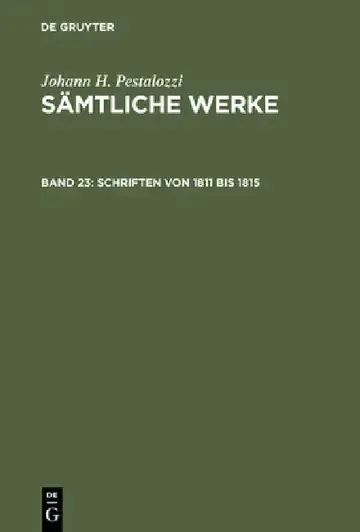 Cover of Schriften von 1811 bis 1815