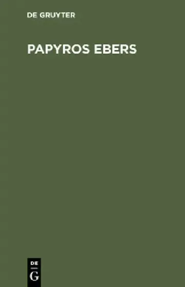 Cover of Papyros Ebers