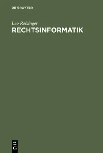 Cover of Rechtsinformatik