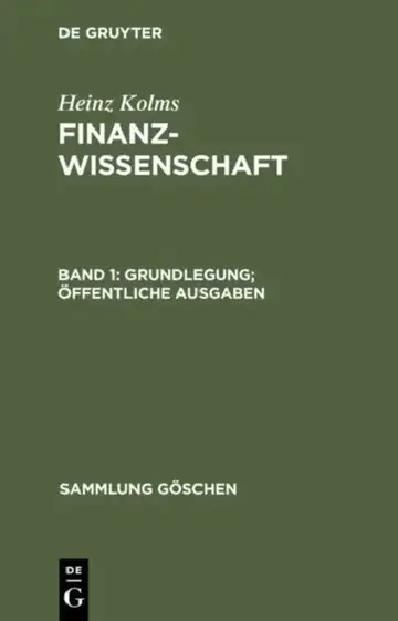 Cover of Grundlegung. Öffentliche Ausgaben