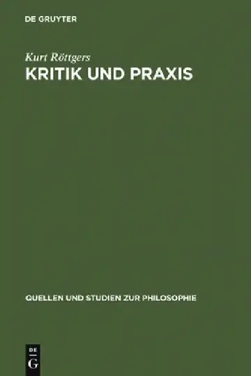 Cover of Kritik Und PRAXIS