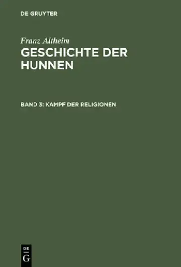 Cover of Geschichte der Hunnen, Band 3, Kampf der Religionen