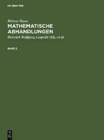 Cover of Helmut Hasse