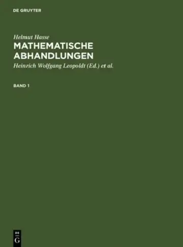 Cover of Helmut Hasse
