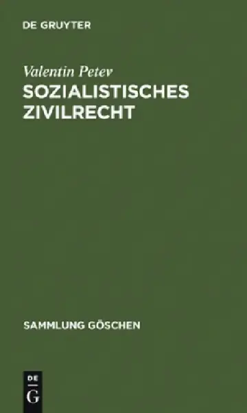 Cover of Sozialistisches Zivilrecht