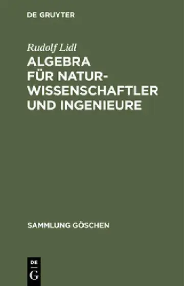 Cover of Algebra Für Naturwissenschaftler Und Ingenieure