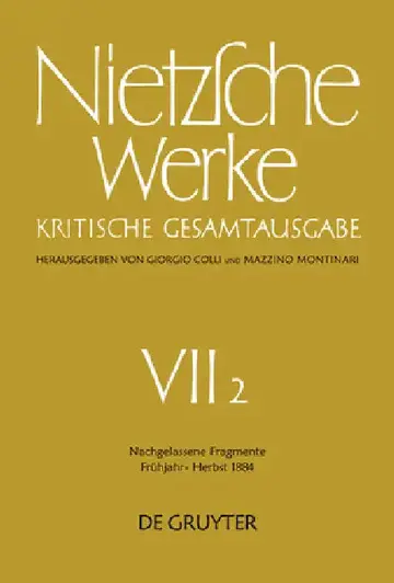 Cover of Nachgelassene Fragmente Frühjahr - Herbst 1884