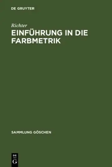 Cover of Einführung in die Farbmetrik