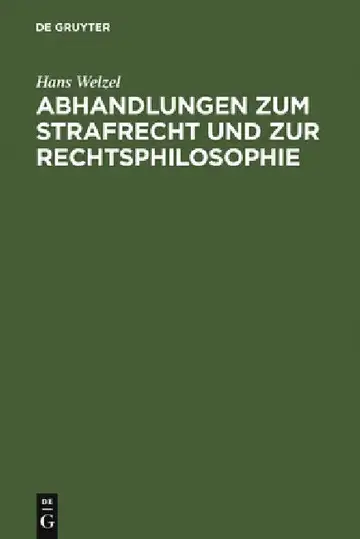 Cover of Abhandlungen zum Strafrecht und zur Rechtsphilosophie
