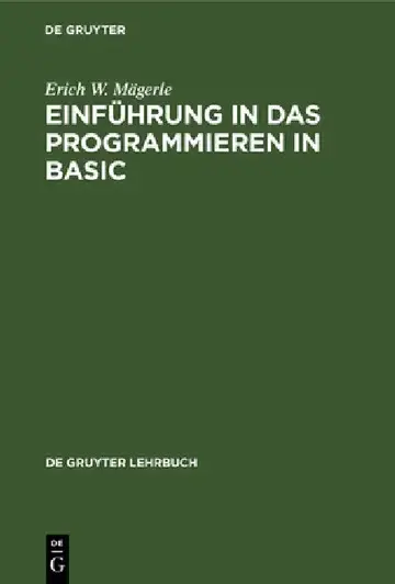 Cover of Einführung in das Programmieren in BASIC