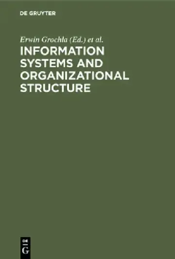 Cover of Information Systems and Organizational Structure