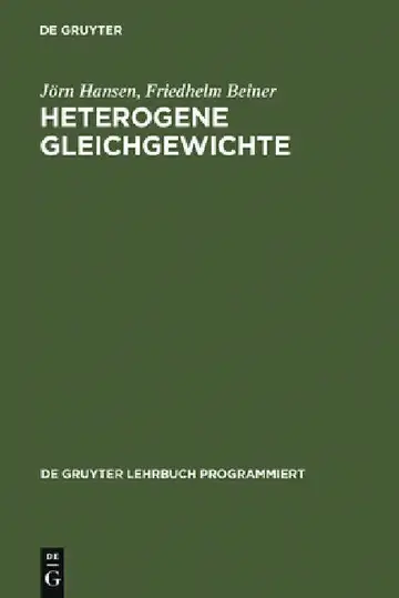 Cover of Heterogene Gleichgewichte