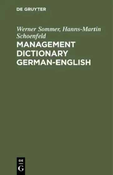 Cover of Management Dictionary German-English