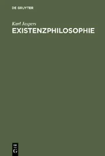Cover of Existenzphilosophie
