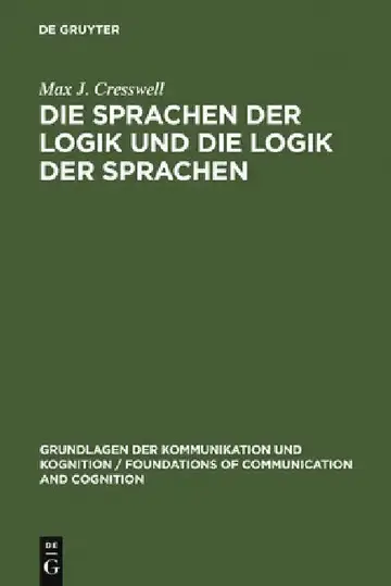 Cover of Die Sprachen der Logik und die Logik der Sprache