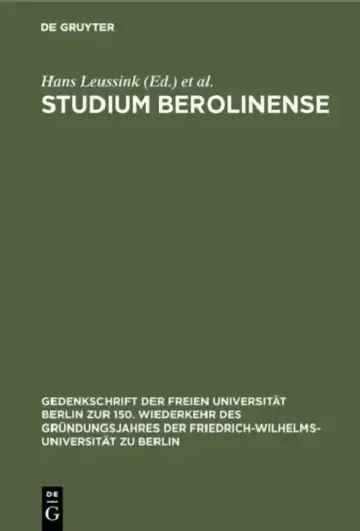 Cover of Studium Berolinense