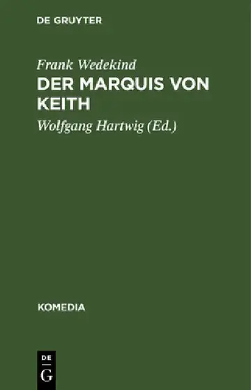 Cover of Der Marquis von Keith
