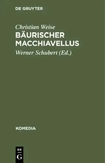 Cover of Bäurischer Macchiavellus