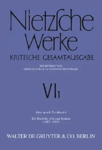 Cover of Also sprach Zarathustra