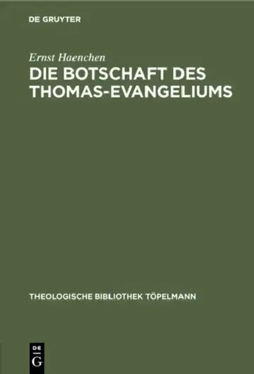 Cover of Die Botschaft des Thomas-Evangeliums
