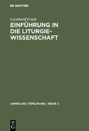 Cover of Einführung in die Liturgiewissenschaft