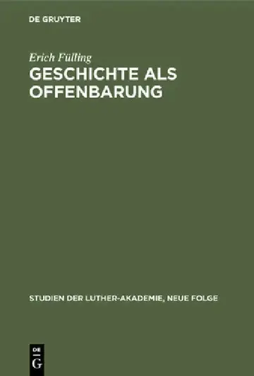 Cover of Geschichte als Offenbarung