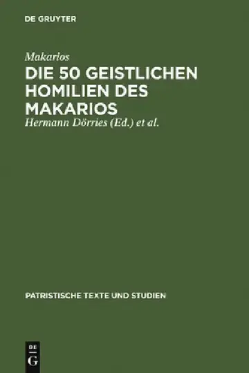 Cover of Die 50 geistlichen Homilien des Makarios