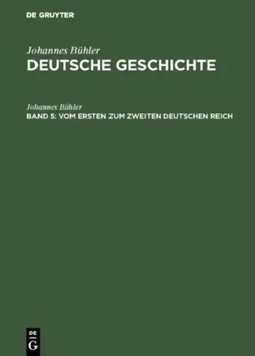 Cover of Vom Ersten Zum Zweiten Deutschen Reich