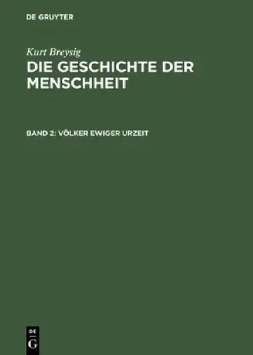 Cover of Die Geschichte der Menschheit, Bd 2, Völker ewiger Urzeit
