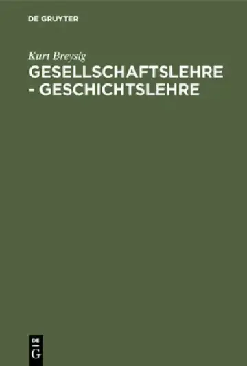 Cover of Gesellschaftslehre - Geschichtslehre