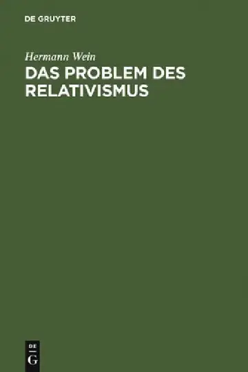 Cover of Das Problem des Relativismus