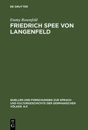 Cover of Friedrich Spee Von Langenfeld