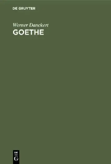 Cover of Goethe